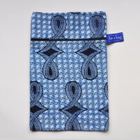 be a bag AA01, 1 rits (voorzijde) staand model met indigo-print