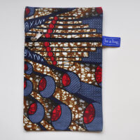 be a bag AA13, 1 rits (voorzijde); ook binnenstebuiten bruikbaar staand model met speciale print (in blauw, goud en rood op witte achtergrond)